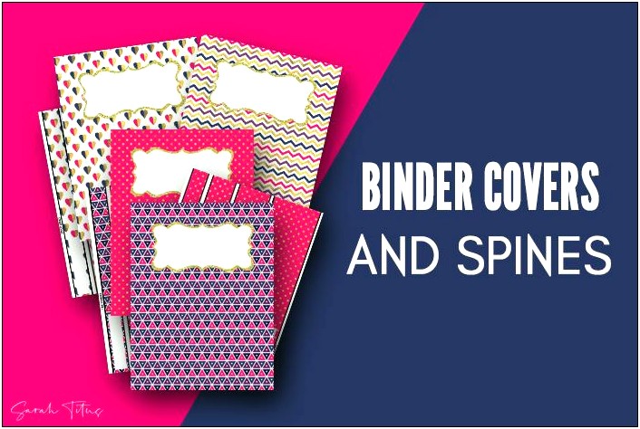 Binder Spine Free Templates All Sizes