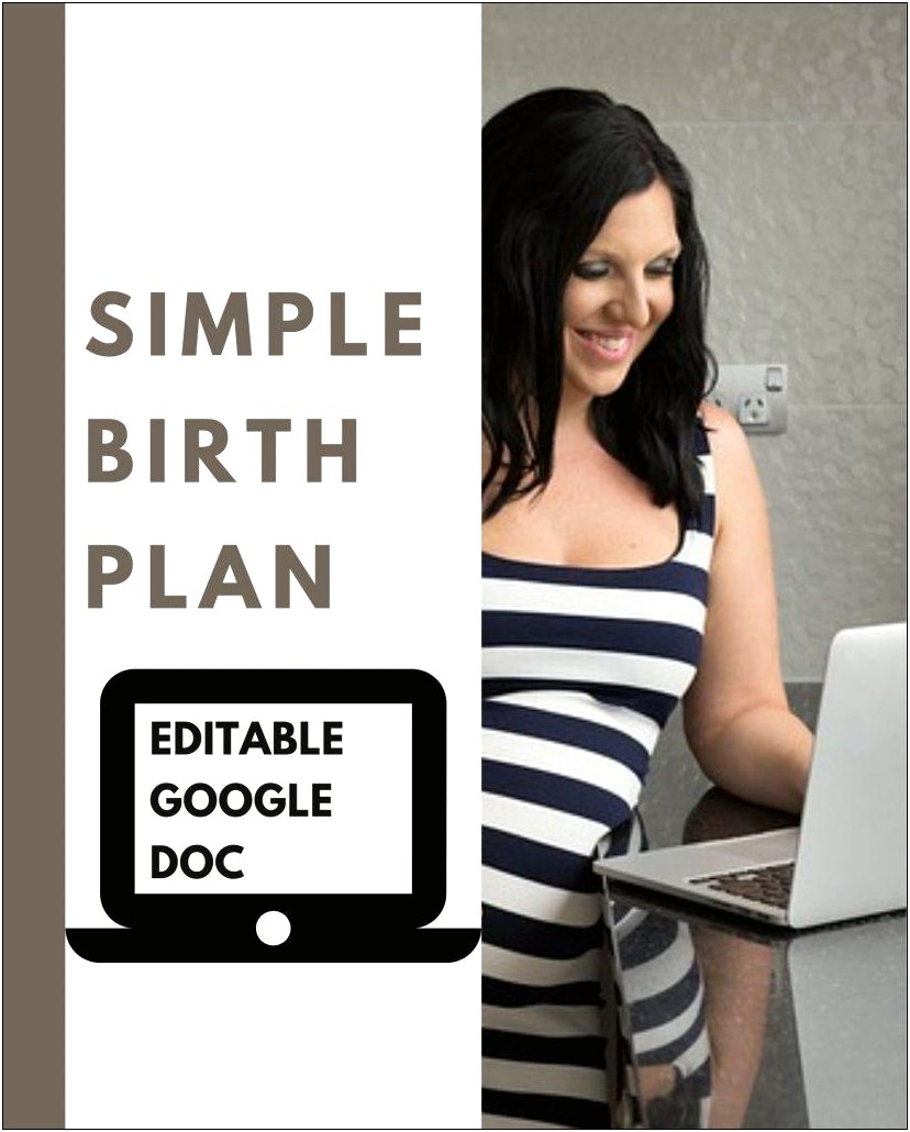 Birth Plan Google Doc Template Free