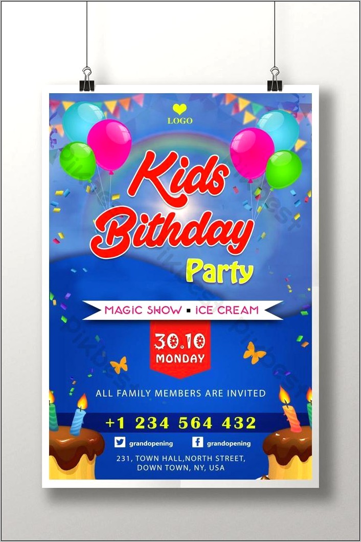 Birthday Banner Psd Templates Free Download