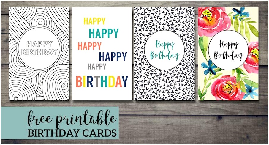 Birthday Card Free Template For Kids