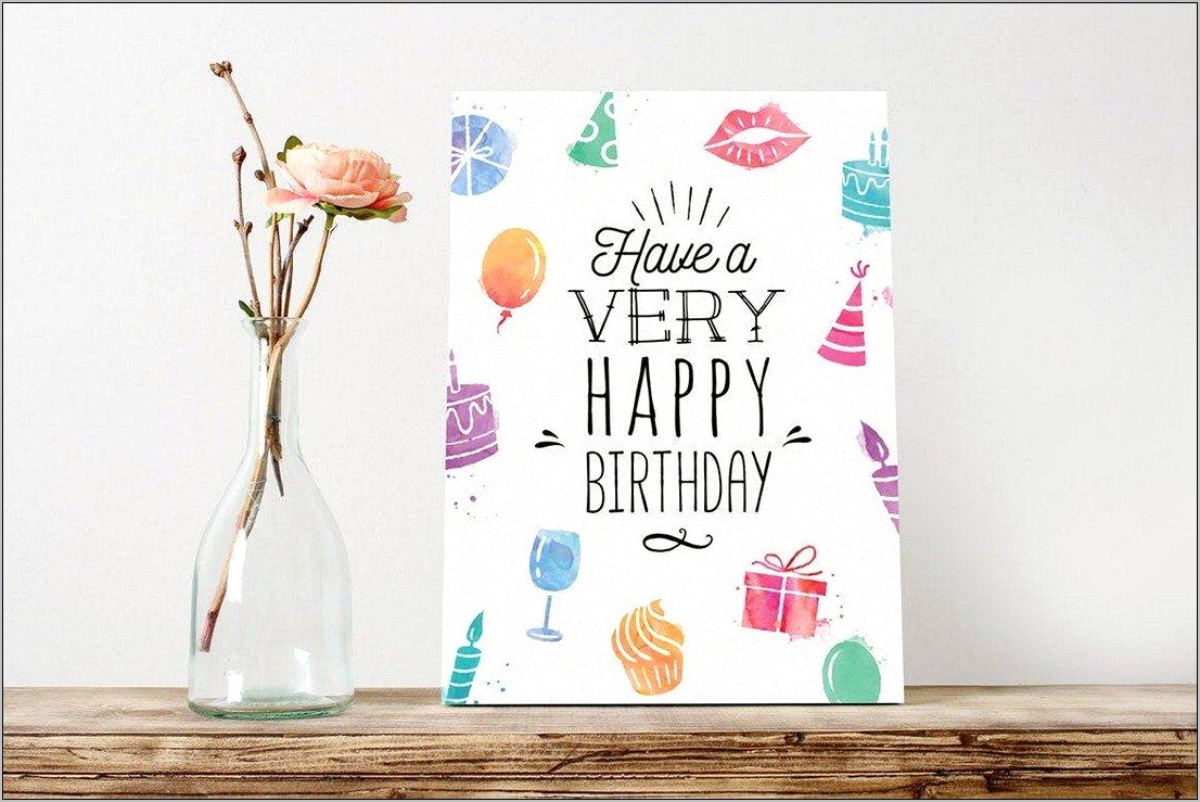 Birthday Card Psd Template Free Download
