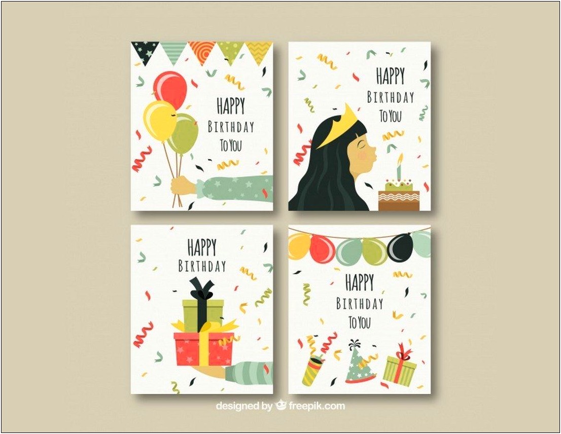 Birthday Card Templates For Photoshop Free