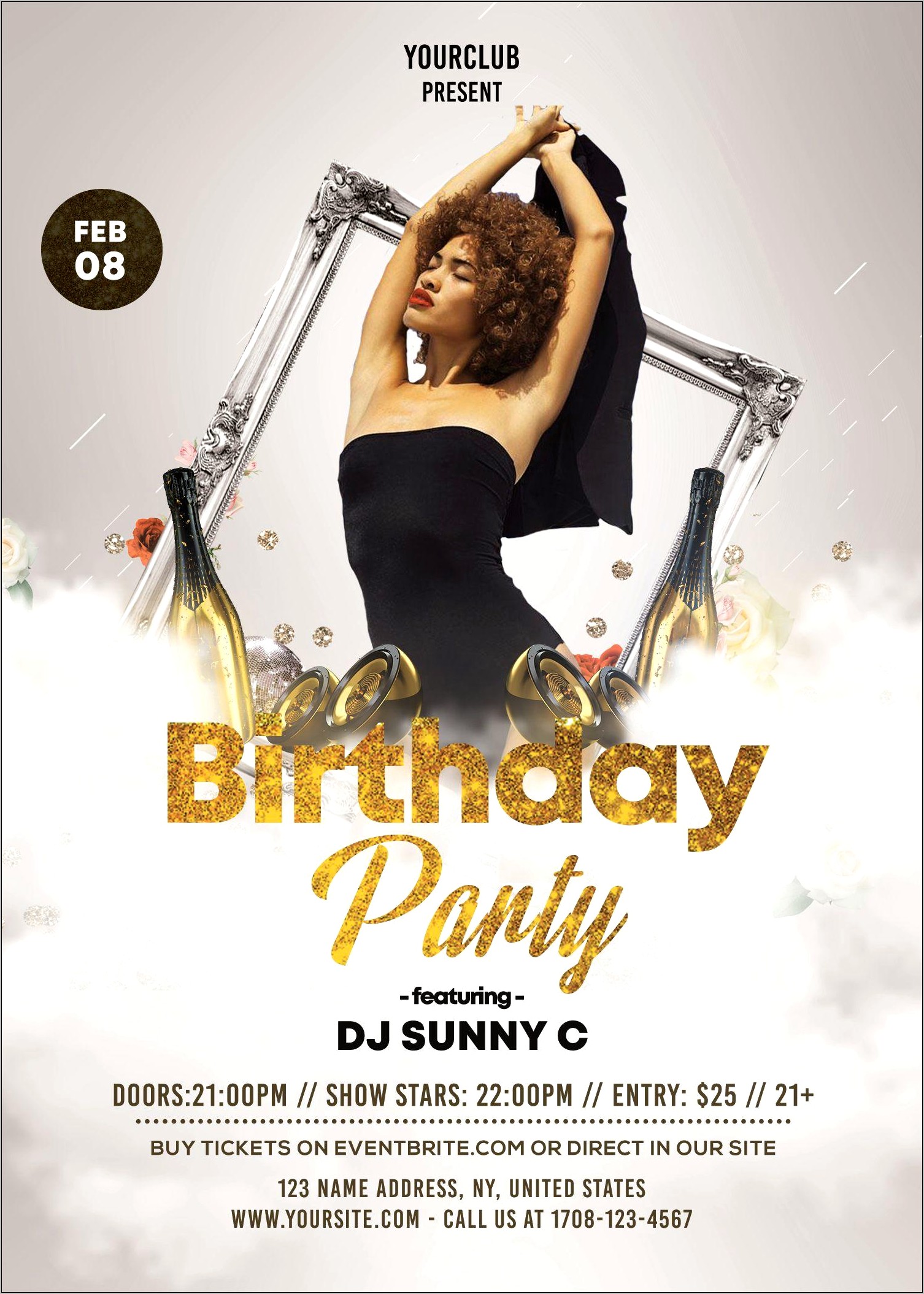 Birthday Flyer Template Psd Free Download