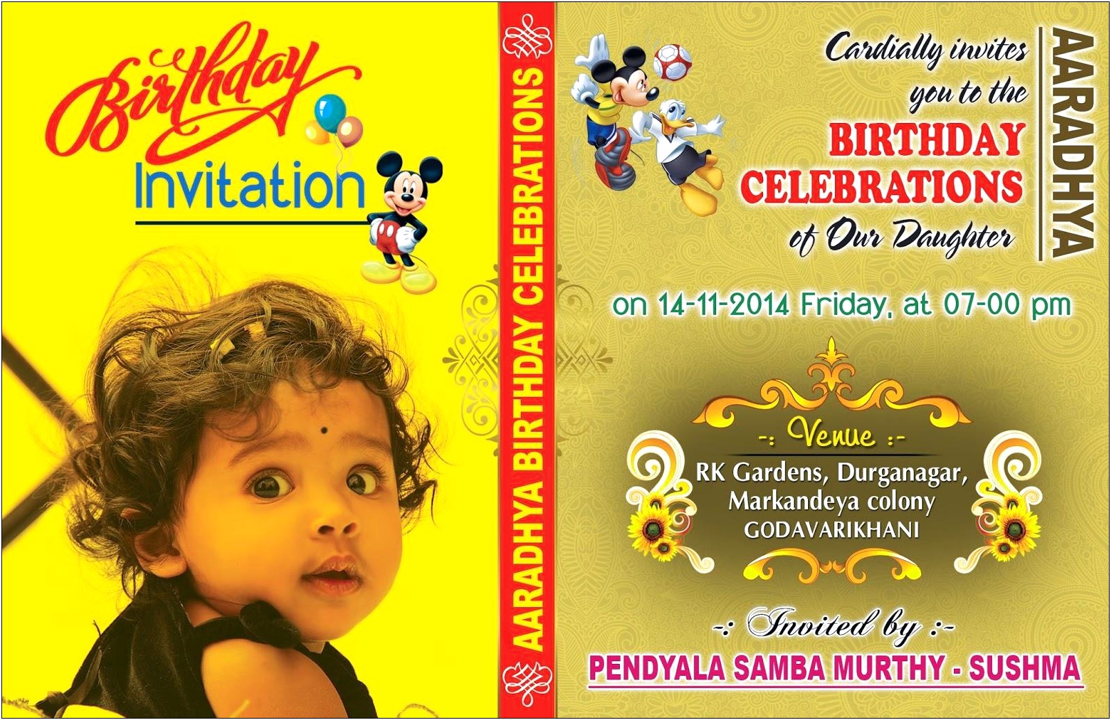 Birthday Invitation Cards Template Free Download