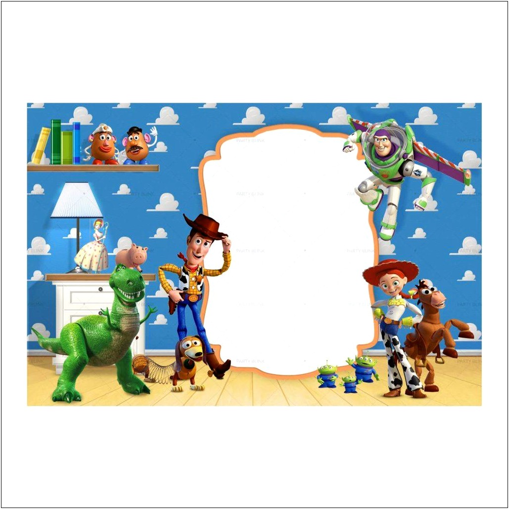 Birthday Invitations Toy Story Template Free