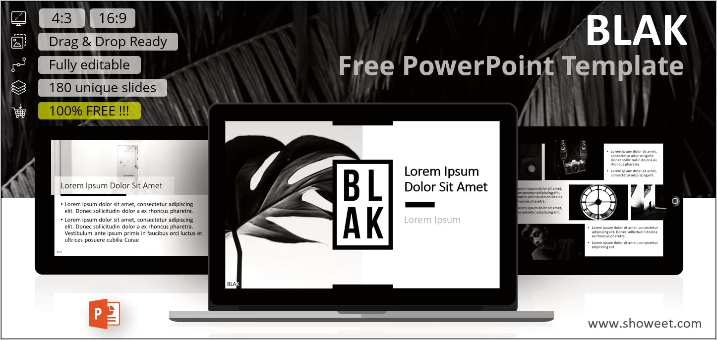 Black And White Powerpoint Template Free