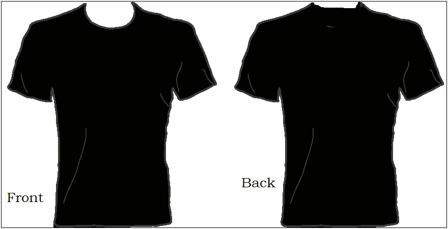 Black Blank T Shirt Template Free