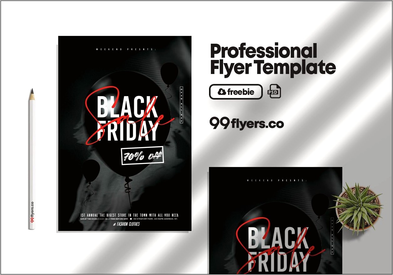 Black Friday Sale Flyer Template Free