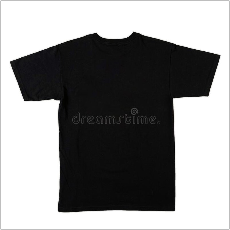 Blank Black T Shirt Free Template
