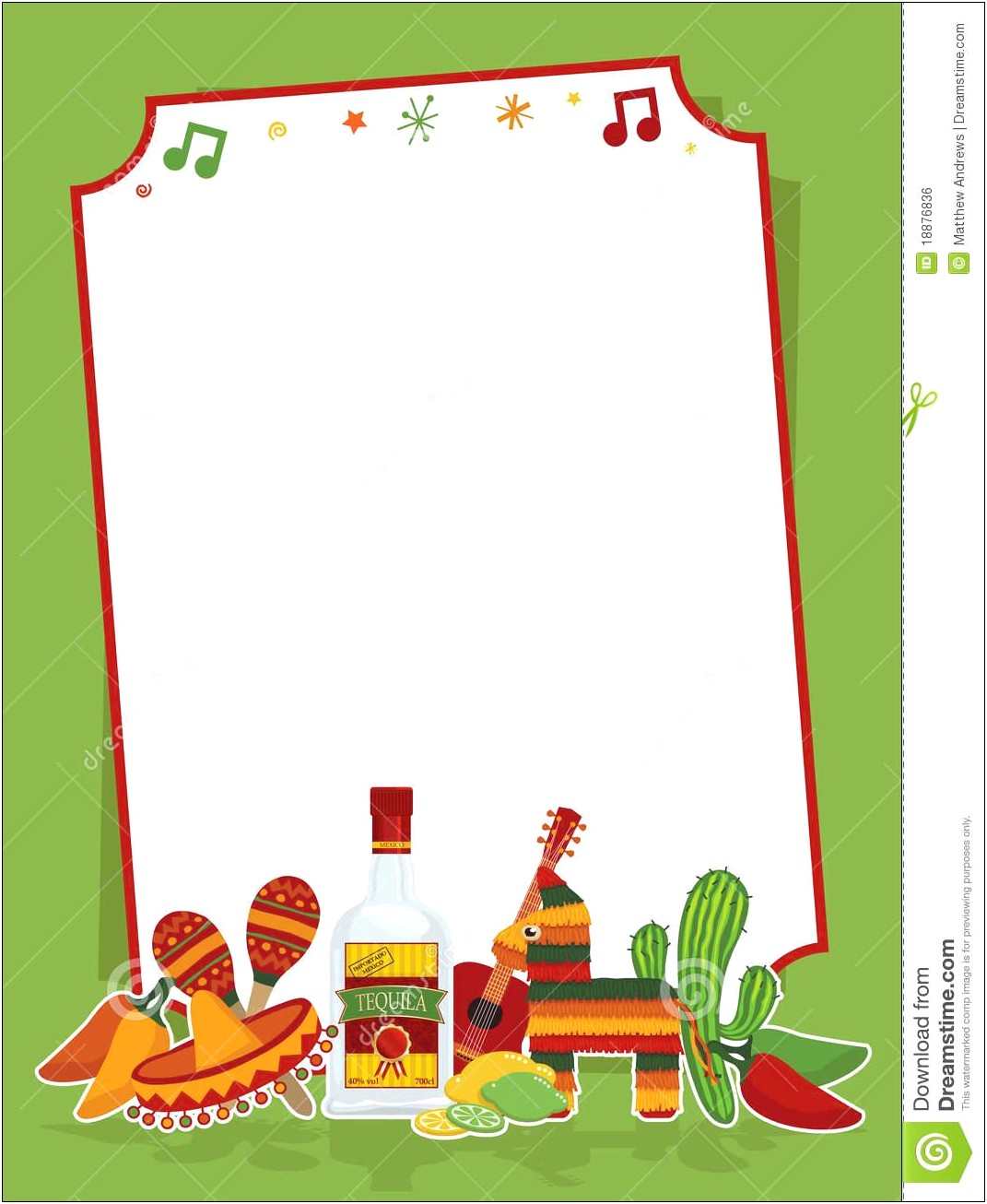 Blank Mexican Invitation Template Free Girl