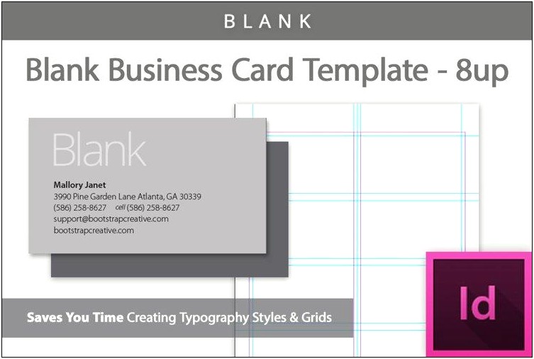 Blank Name Card Template Free Download