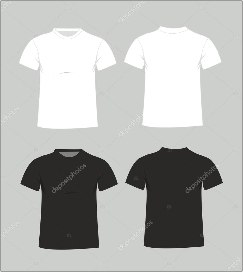 Blank T Shirt Templates Vector Free