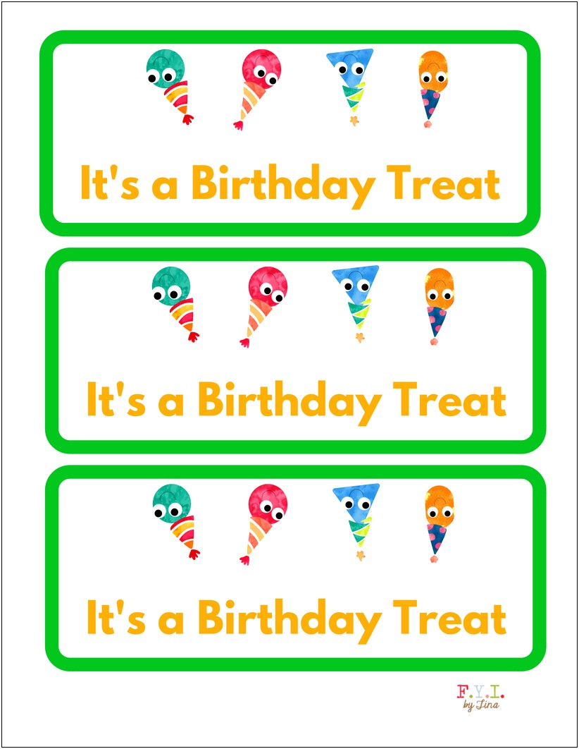 Blank Treat Bag Topper Template Free