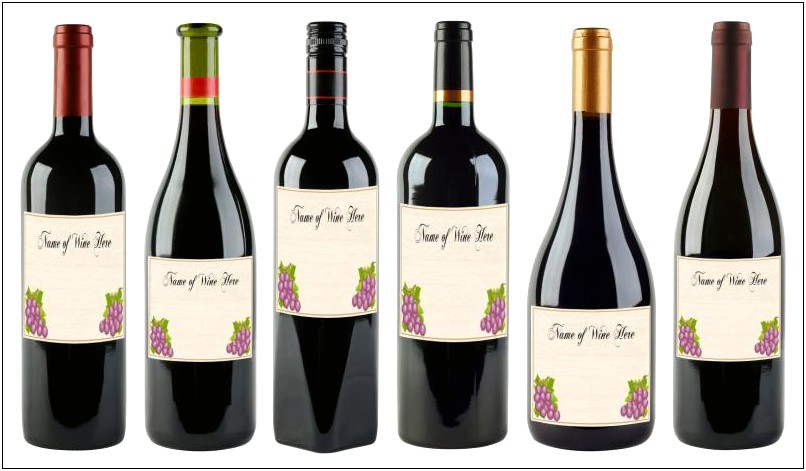 Blank Wine Label Template Free Download