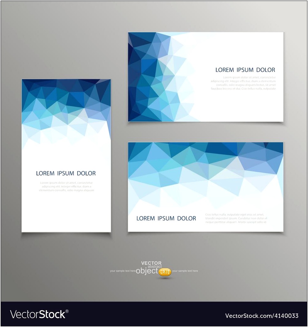 Blue Business Card Template Design Free