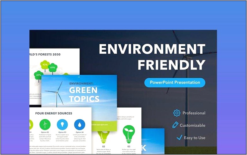 Blue Green Powerpoint Template Free Download