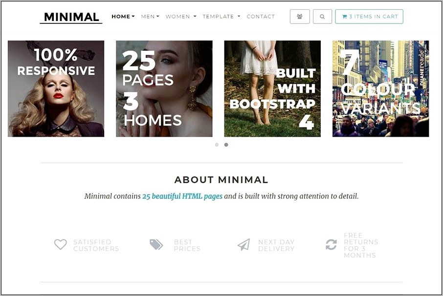 Bootstrap 4 Ecommerce Html Template Free