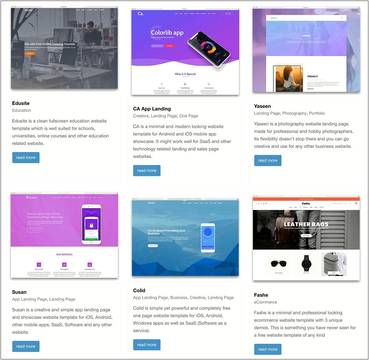 Bootstrap 4 Multi Page Template Free