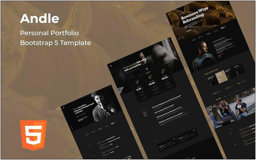 Bootstrap 4 One Page Free Template