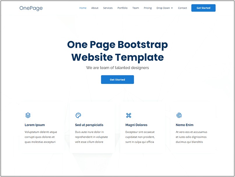 Bootstrap 4 Template Free Download 2018