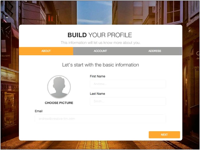 Bootstrap Application Form Template Free Download