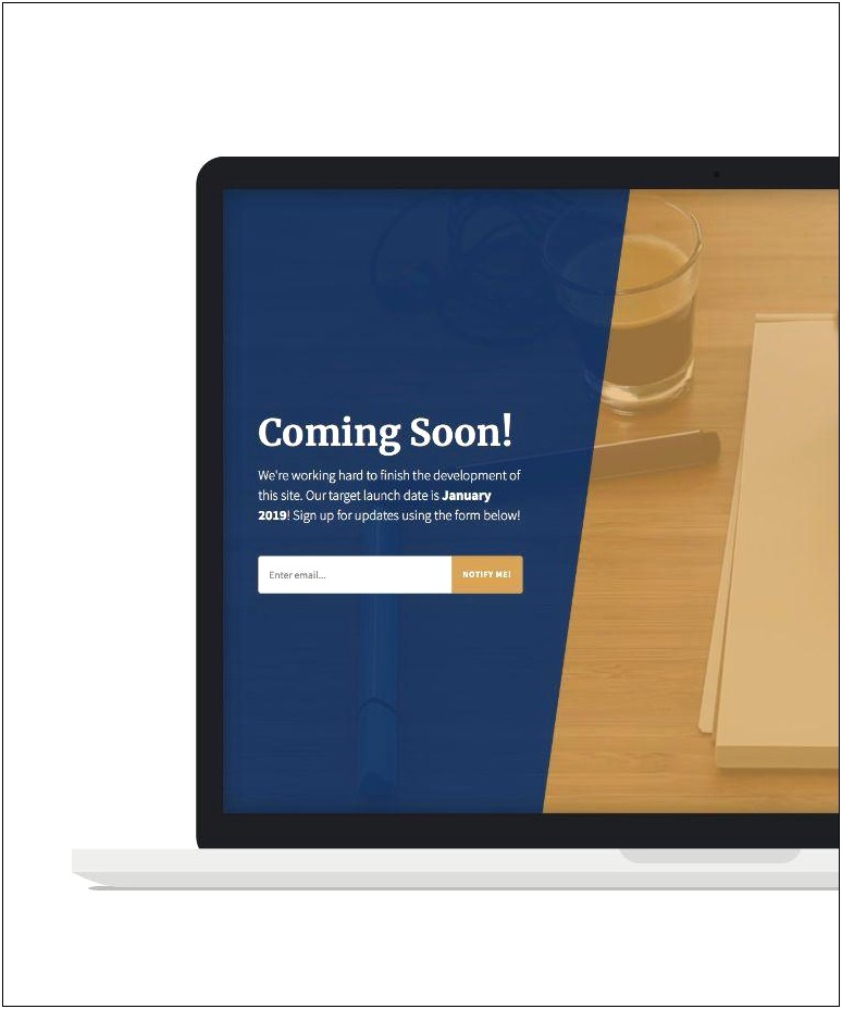 Bootstrap Coming Soon Page Template Free