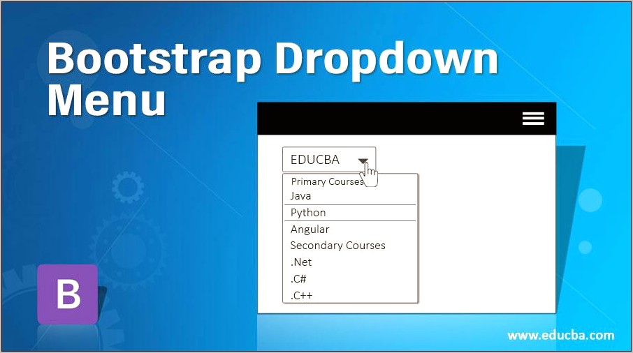Bootstrap Dropdown Menu Template Free Download