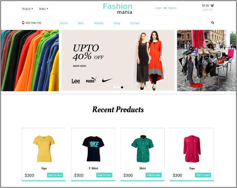 Bootstrap Ecommerce Html5 Template Free Download