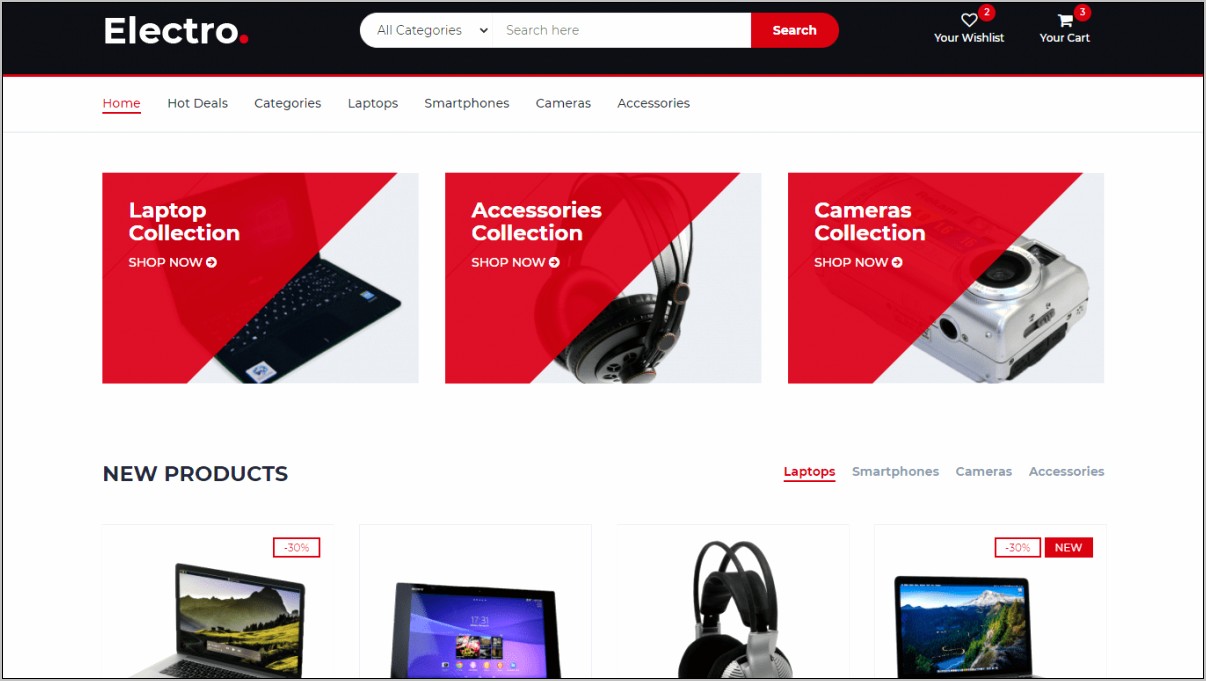 Bootstrap Free Templates For Online Shopping