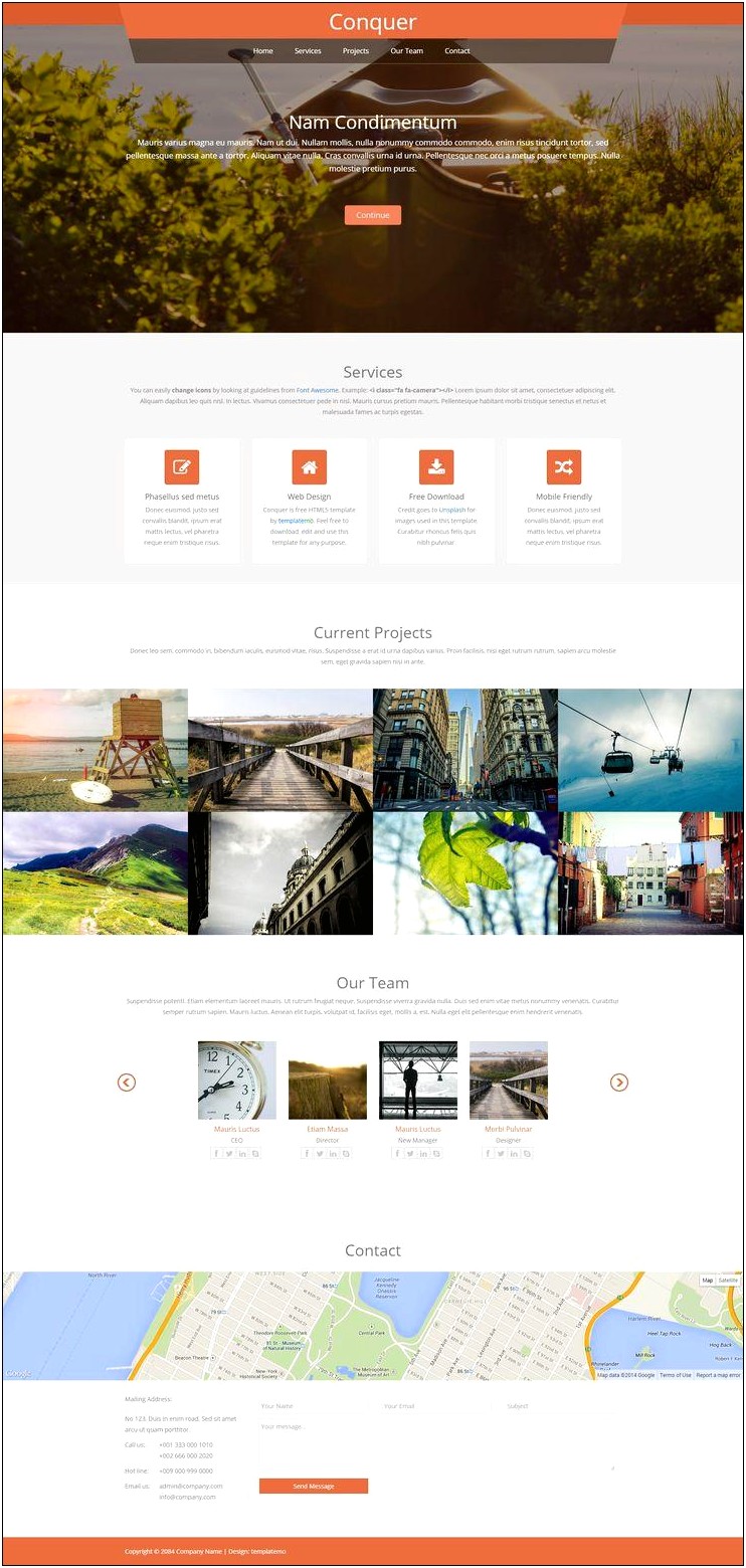 Bootstrap Image Gallery Responsive Template Free