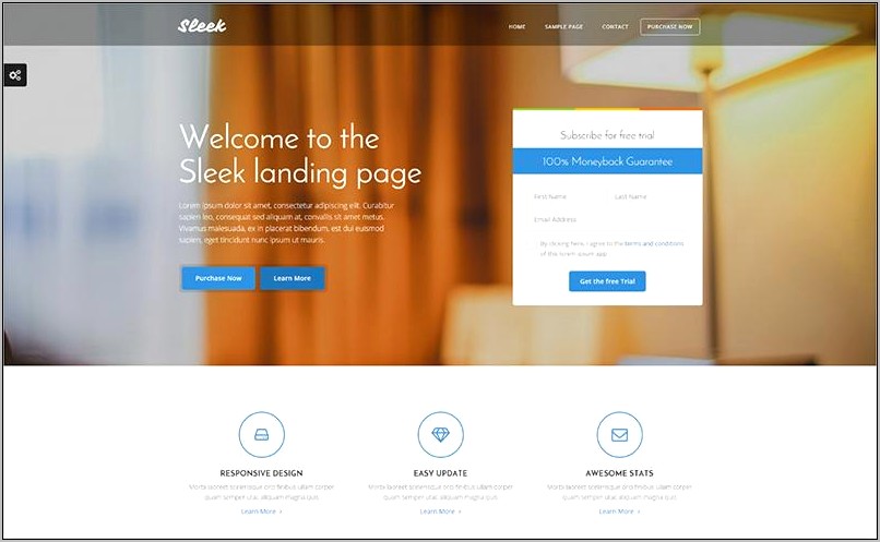Bootstrap Landing Page Template Free Download