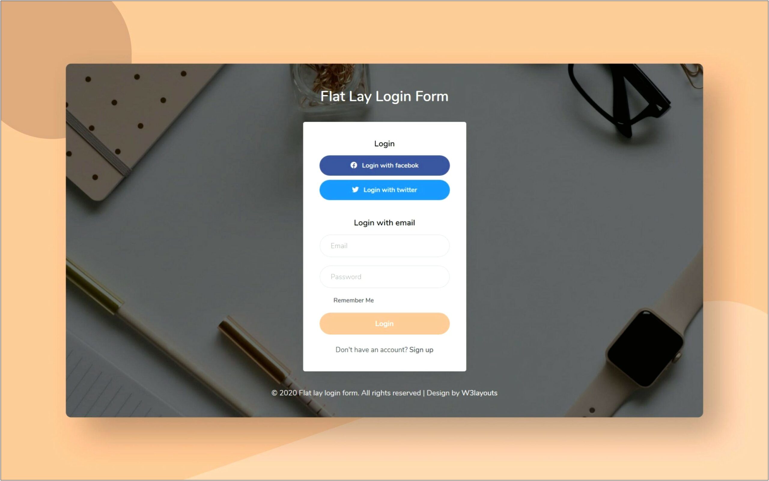 Bootstrap Login Signup Template Free Download