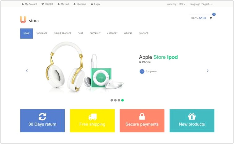 Bootstrap Online Shop Templates Free Download