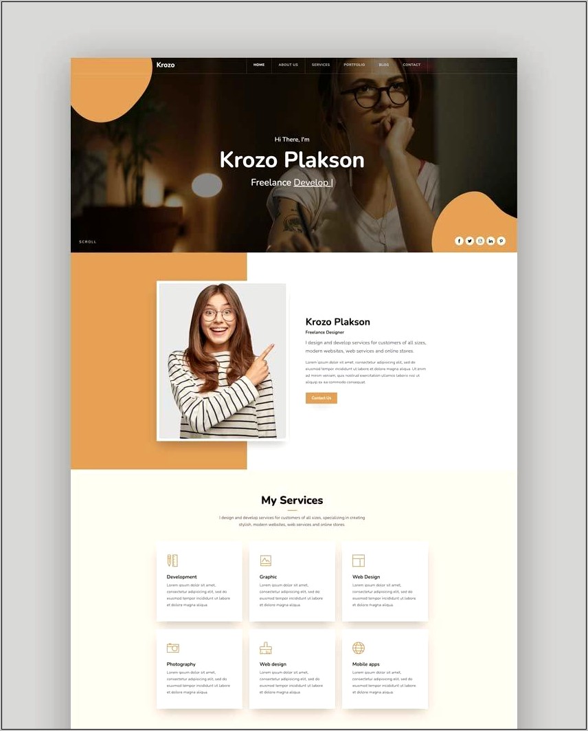 bootstrap-personal-portfolio-template-free-download-resume-example