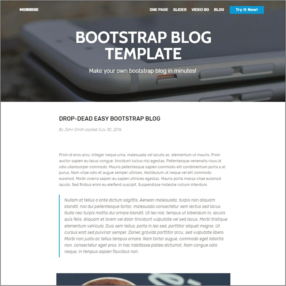 Bootstrap Responsive Business Template Free Download