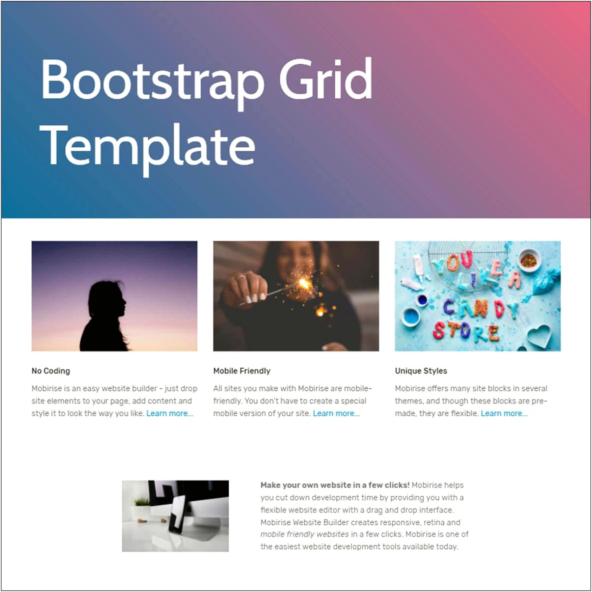 Bootstrap Responsive Education Templates Free Download