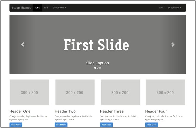 Bootstrap Responsive Slider Template Free Download