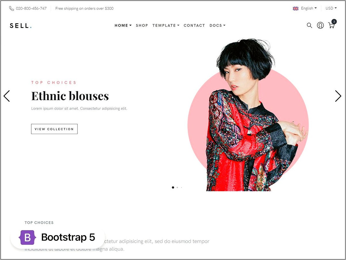 Bootstrap Shopping Cart Html Template Free