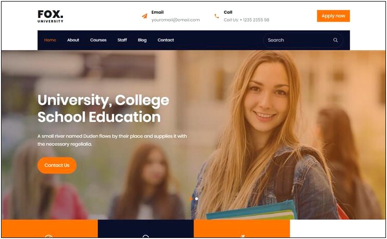 Bootstrap Templates For College Free Download