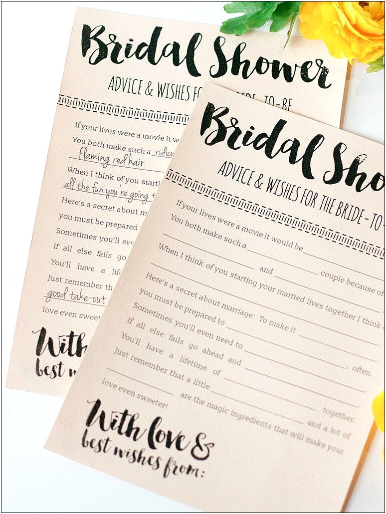 Bridal Party List Template Free Printable