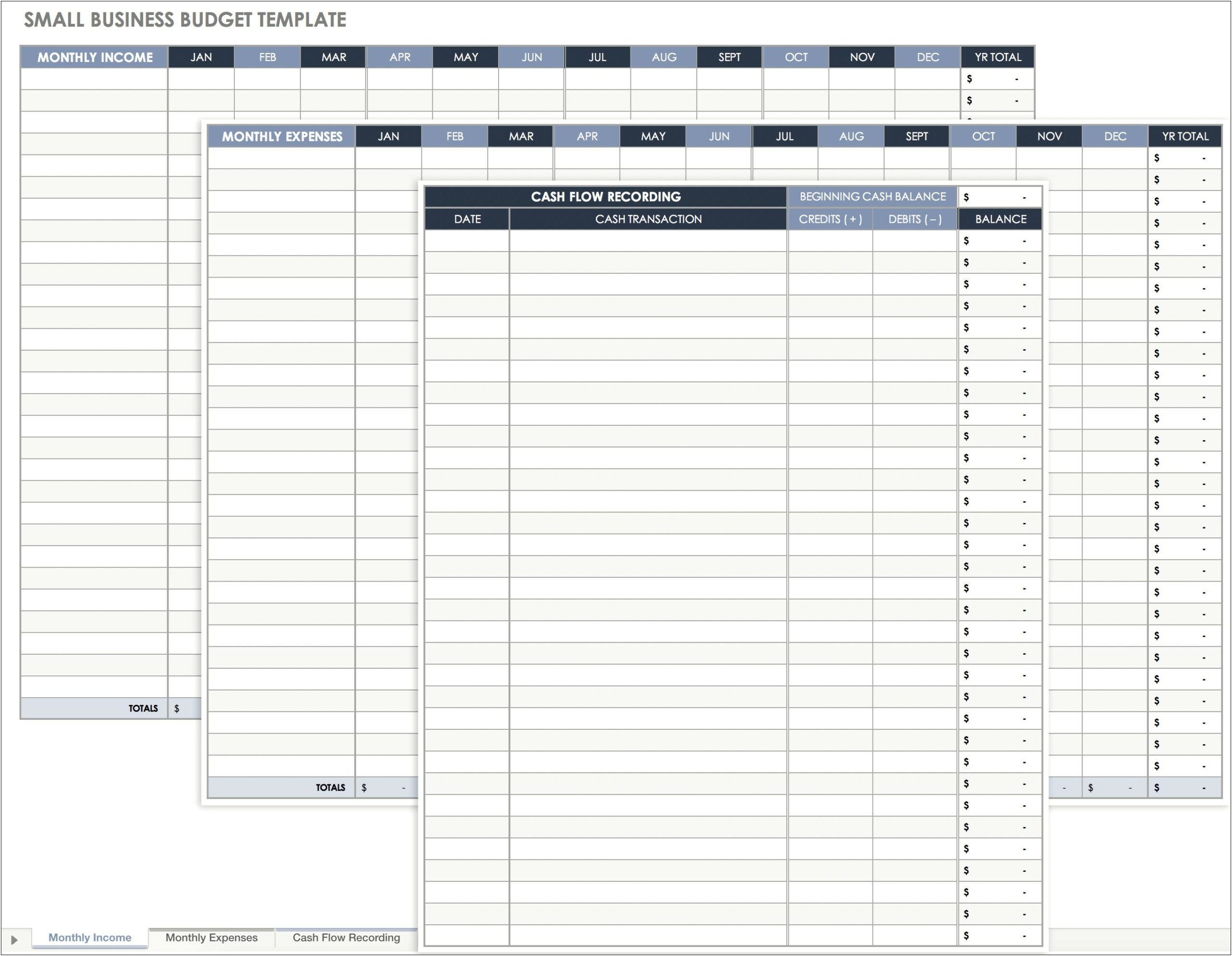 Budgeting For A Business Free Template