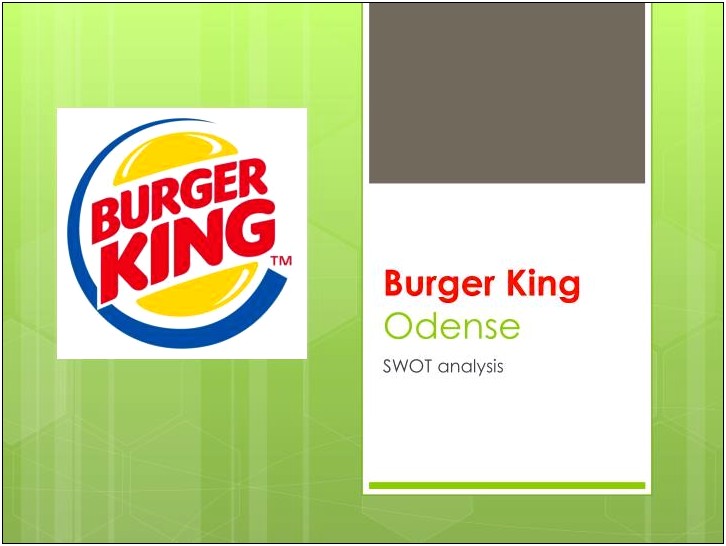 Burger King Powerpoint Template Free Download
