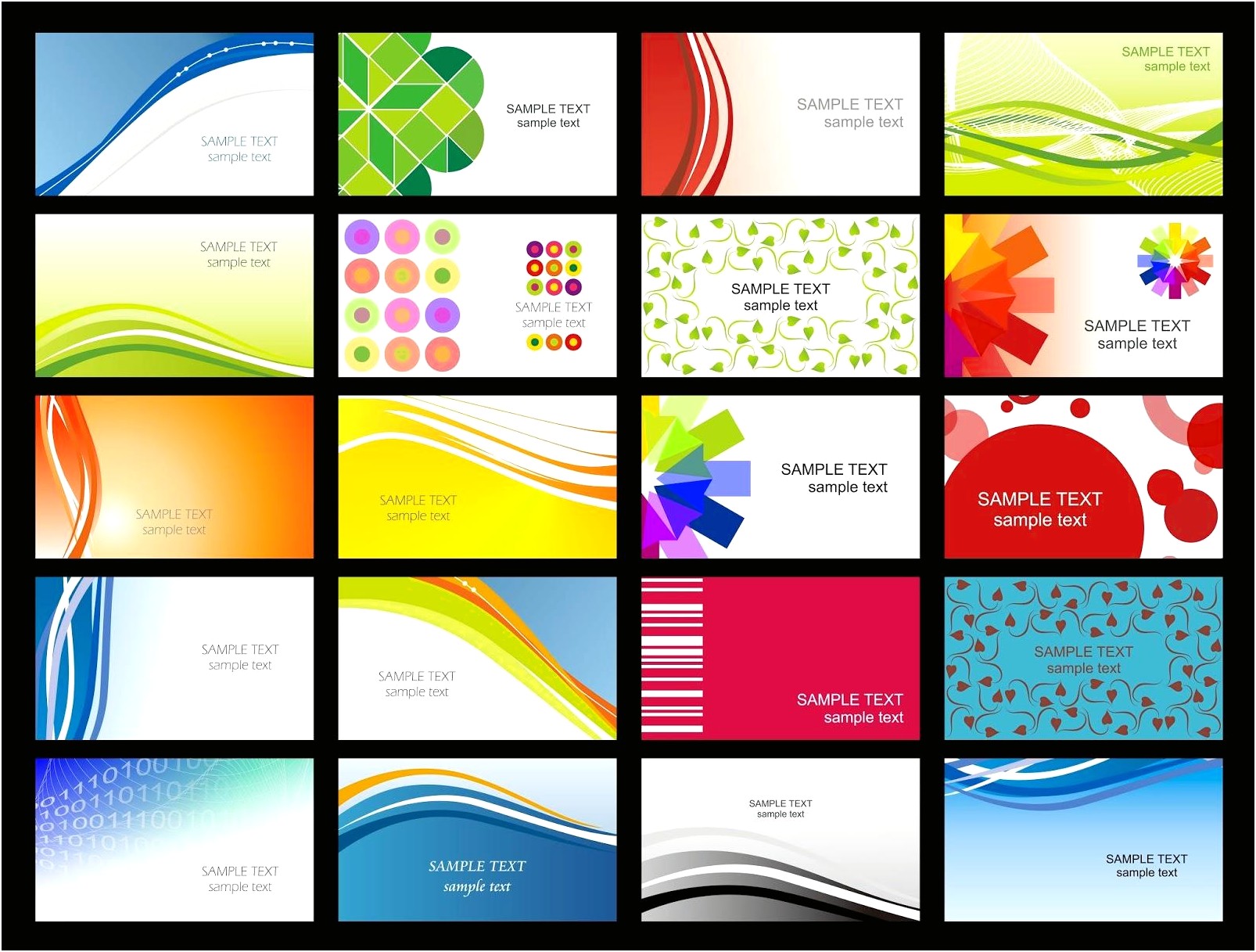 Business Card Blank Templates Free Word