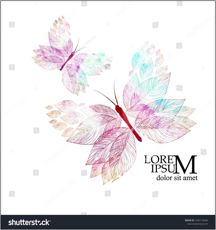 Business Card Butterfly Design Templates Free