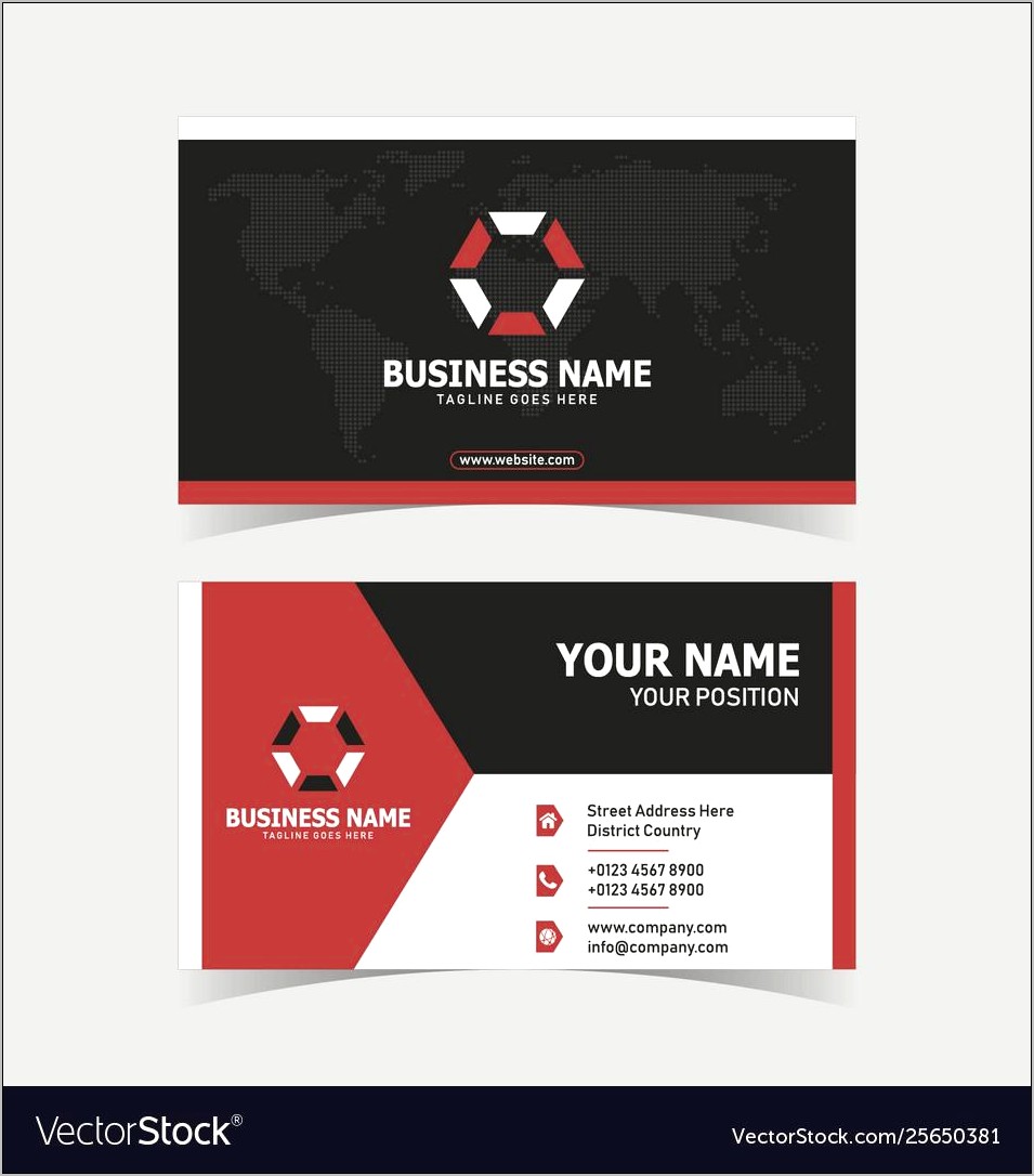Business Card Double Sided Template Free