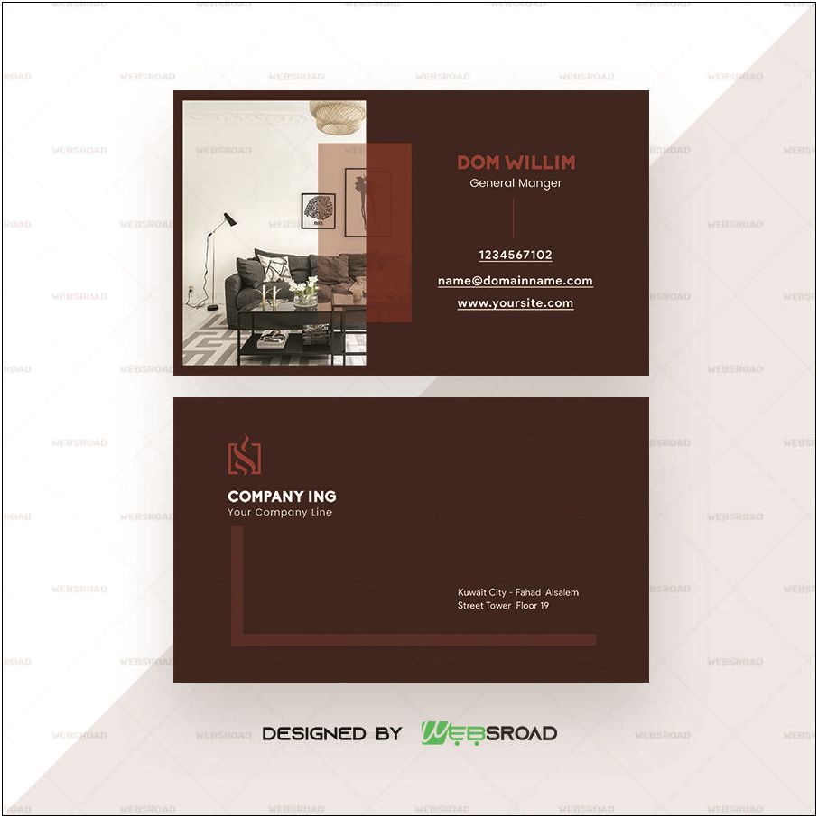 Business Card Template Flooring Contractor Free