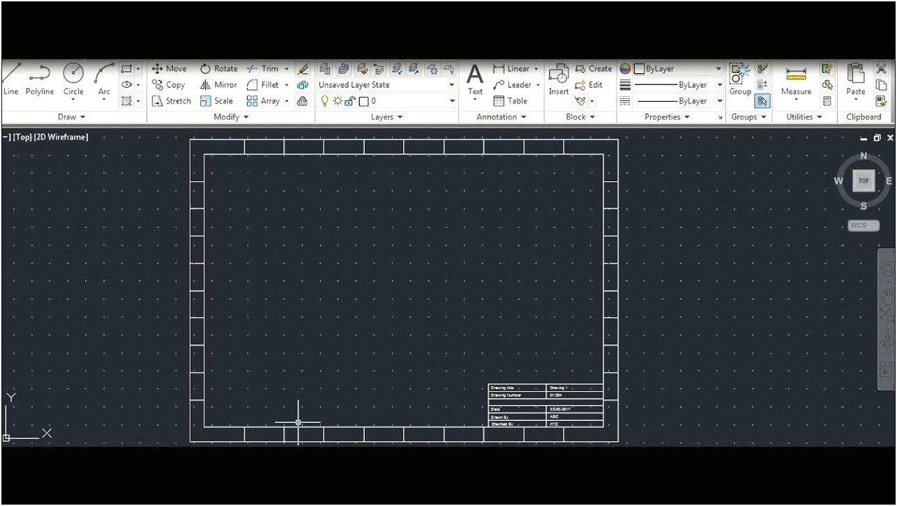 Cad Title Block Template Download Free