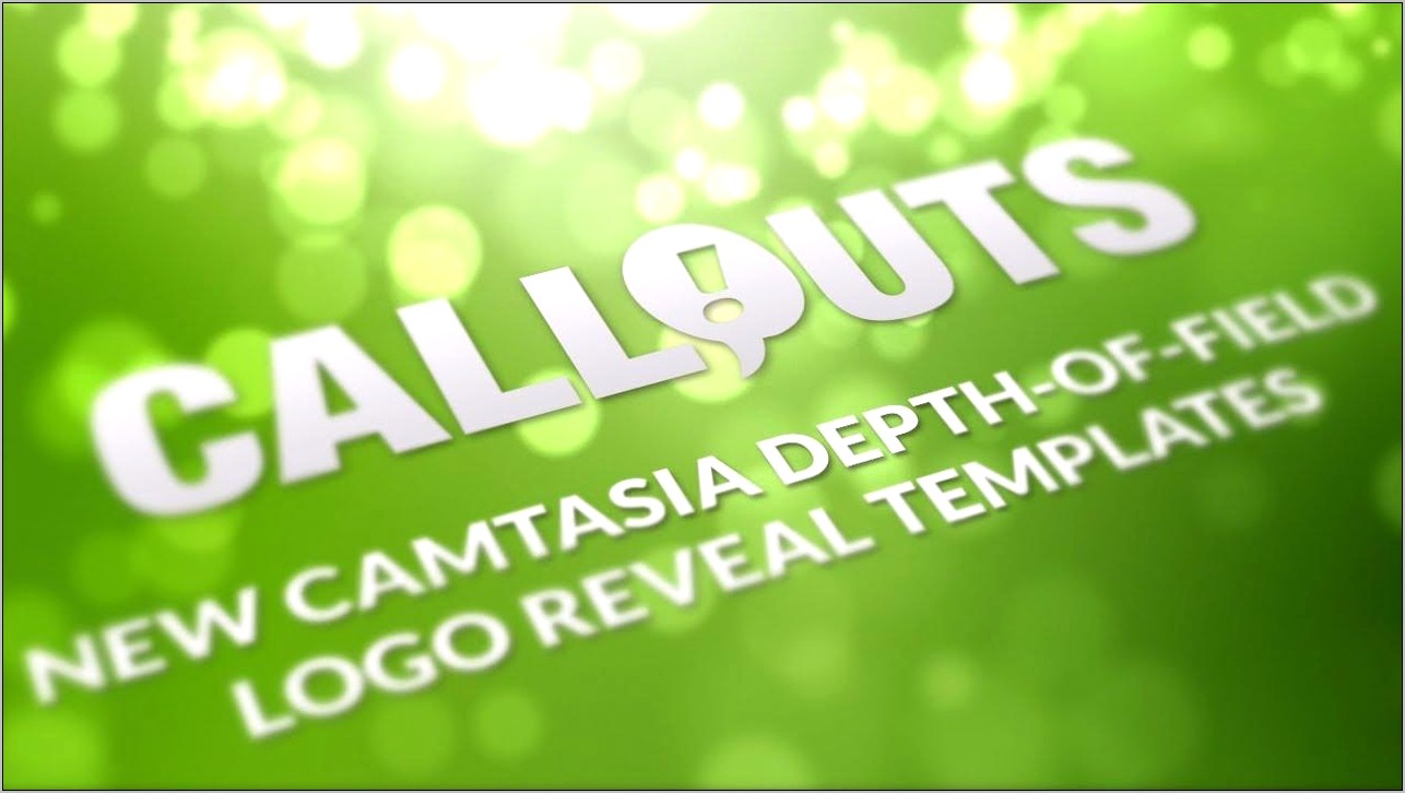 Camtasia Logo Intro Templates Free Download