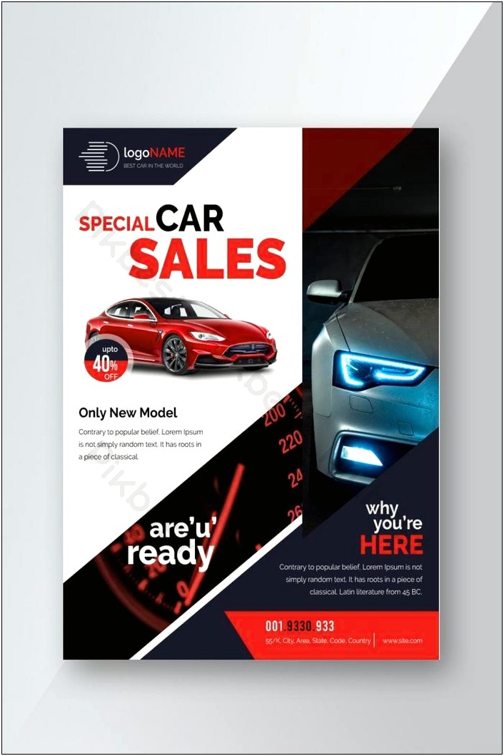 Car For Sale Poster Template Free