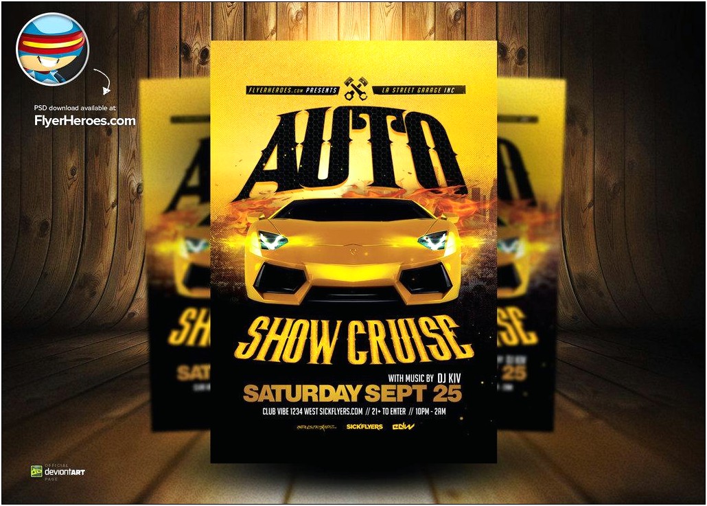 Car Show Flyer Template Free Download